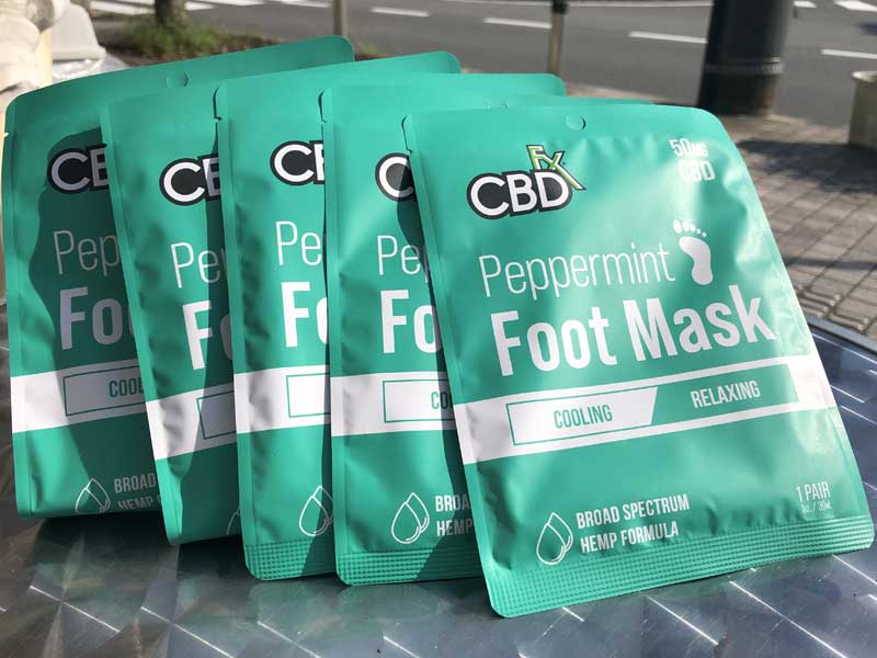 CBD FX CBD FOOT MASK�A�u���[�h�X�y�N�g����CBD 50mg�@�t�b�g�P�A�� CBD�t�b�g�}�X�N