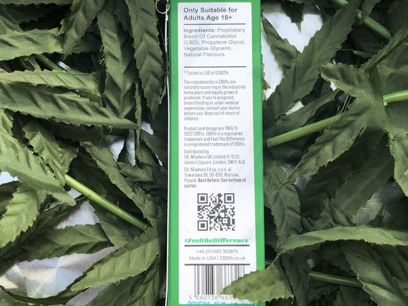 CBDfx CBD VAPE PEN �e���y���z�� �׃C�v�y�� CBD 25% /2ml CBD500mg�A�����^�у`���V�[�V��