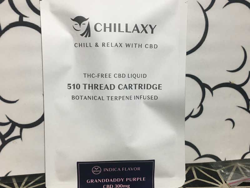 CHILLAXY CBD Oil Cartridge 1ml CBD 300mg 30% チラクシー テルペン入り 510規格 CBDオイル 
