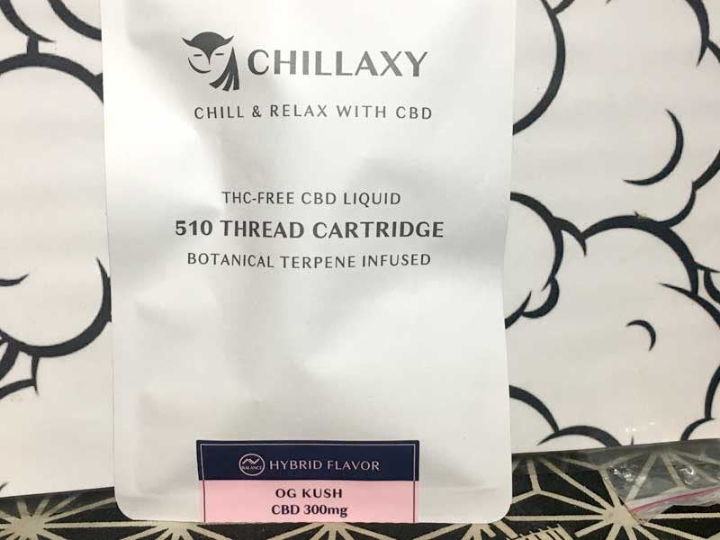 CHILLAXY CBD Oil Cartridge 1ml CBD 300mg 30% �`���N�V�[ �e���y������ 510�K�i CBD�I�C�� 
