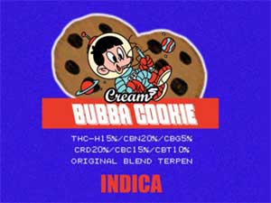 Cream CBD/BUBBA COOKIE THCH15% 1ml�AIndica �o�o�N�b�L�[ THCH���L�b�h