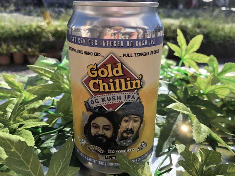 Dr.GREEN LABS x �N���t�g�r�[���̐��W�c�w�X�y���g�O���C���xGold Chillin�f OG KUSH IPA 350ml��