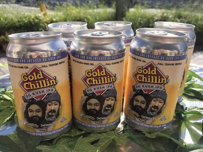 Dr.GREEN LABS x �N���t�g�r�[���̐��W�c�w�X�y���g�O���C���xGold Chillin�f OG KUSH IPA 350ml��