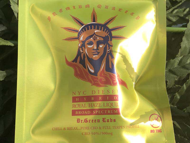 Dr.Green Labs/CBD �f�B�X�e�B���[�g �u���[�h�X�y�N�g���� CBD���L�b�h NYC DIESEL 50%�A1ml