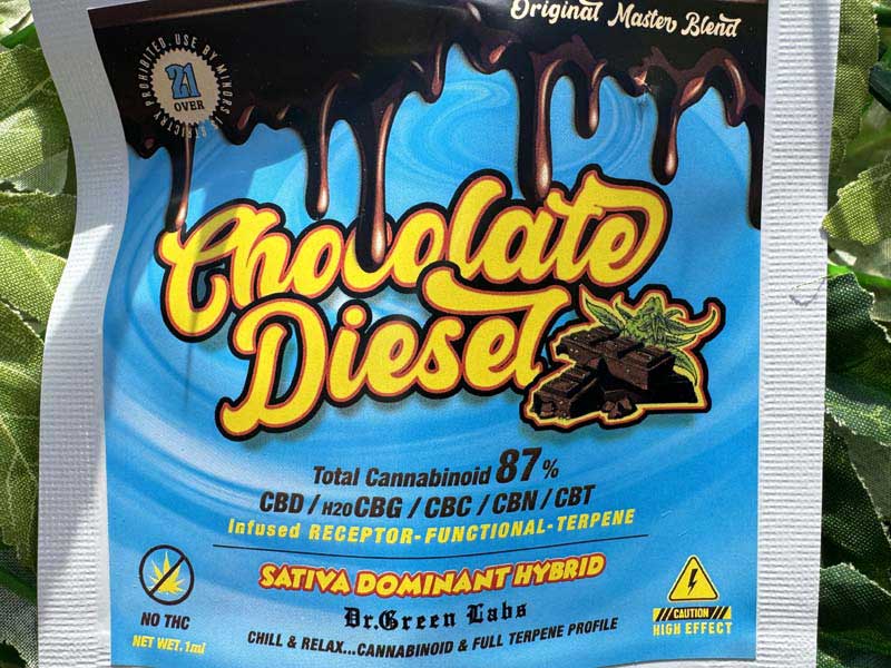 Dr.Green Labs/CBD LIQUID/CHOCOLATE DIESEL 1ml �`���R���[�g�f�B�[�[���A���Z�v�^�[�@�\���e���y�� Sativa