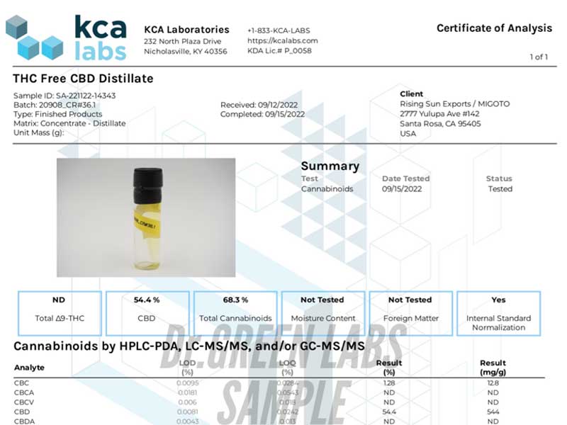 Dr.Green Labs/CBD LIQUID/GOLDEN GOAT 1ml �A���Z�v�^�[�@�\���e���y�� SATIVA�D�� HYBRID