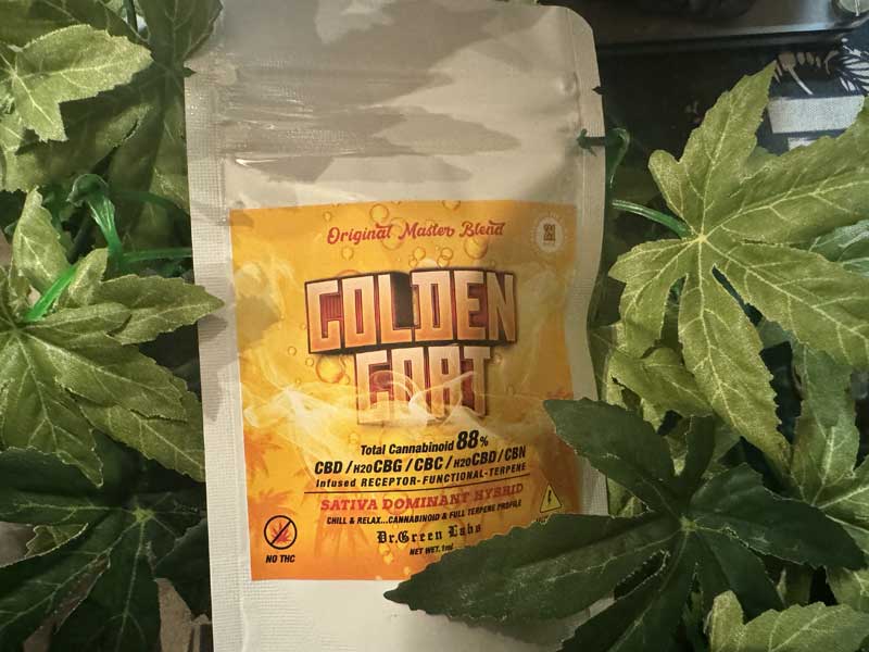 Dr.Green Labs/CBD LIQUID/GOLDEN GOAT 1ml �A���Z�v�^�[�@�\���e���y�� SATIVA�D�� HYBRID