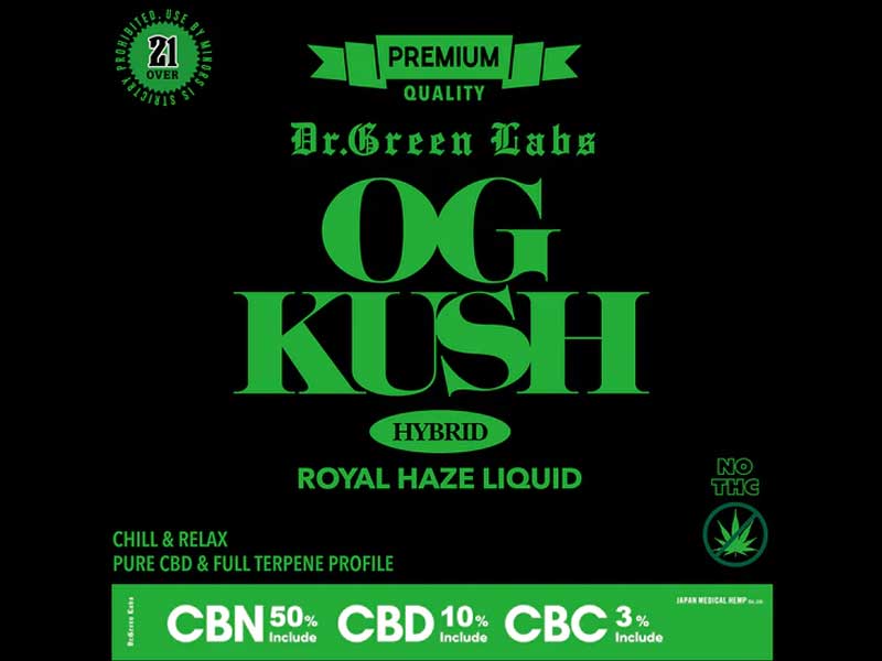 Dr.Green Labs/OG KUSH/Amped up CBN Liquid Total 63% 630mg�AOG KUSH CBN���L�b�h