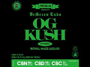 Dr.Green Labs/OG KUSH/Amped up CBN Liquid Total 63% 630mg、OG KUSH CBNリキッド