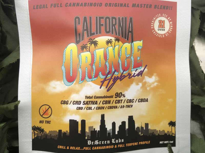 Dr.Green Labs/FULL CANNABINOID LIQUID/CALIFORNIA ORANGE/CBG�D���@90% CRD SATIVA