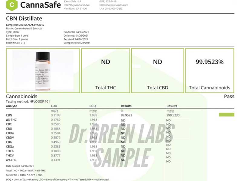 Dr.Green Labs/FULL CANNABINOID LIQUID/CRITICAL CHRONIC/CBN�D�� 90% CRD INDICA