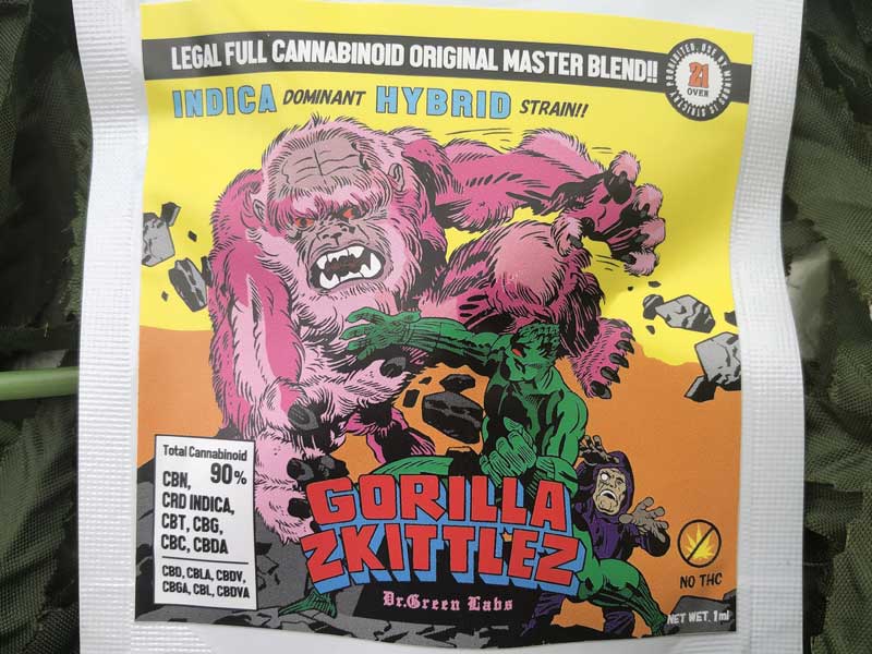 Dr.Green Labs/FULL CANNABINOID /GORILLA ZKITTLEZ/CBN�D�� 90% CRD INDICA