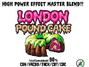 Dr.Green Labs/HIGH POWEREFFECT CANNABINOID LIQUID/LONDON POUND CAKE 1ml/THCH 10%ACBNAH4CBD & more Total90%