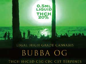 GREEN OCEAN/THCH 20%�AH4CBD�ACBG/���l�������L�b�hTHCH���L�b�h/BUBBA OG�@0.5ml�A�o�o�I�[�W�[