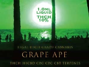 GREEN OCEAN/THCH 10%AH4CBDACBG/l THCHLbh/Grape Ape@1ml