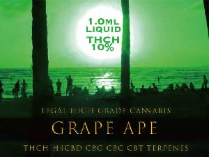 GREEN OCEAN/THCH 10%�AH4CBD�ACBG/���l���� THCH���L�b�h/Grape Ape�@1ml