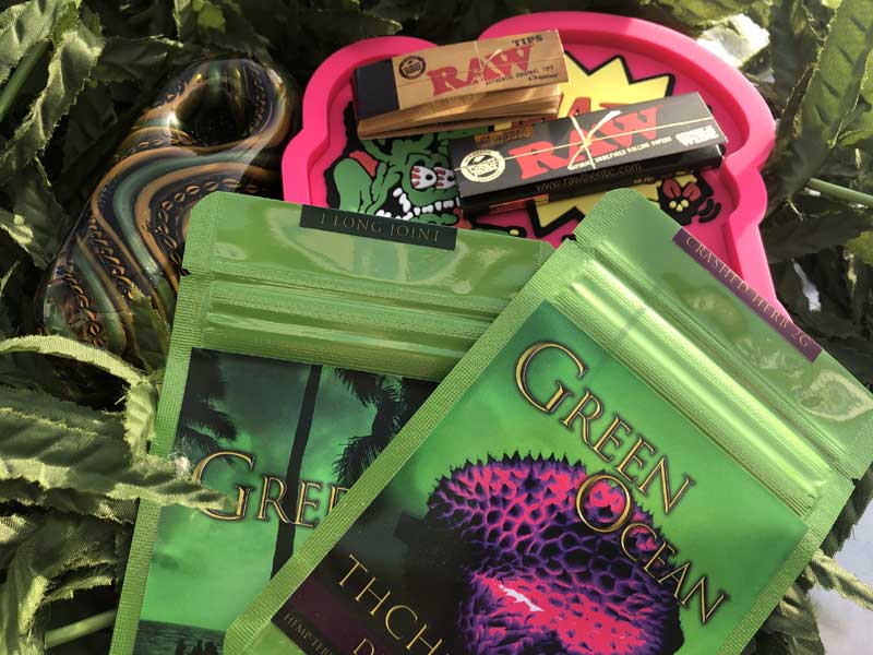 GREEN OCEAN/THCH HERB Joint/BUBBA KUSH THCH �W���C���g & Crashed Herb