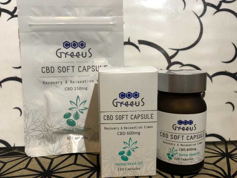 ���{�� Greeus CBD SOFT CAPSULE 30�� CBD150mg�A120�� CBD600mg�A�O���[�XCBD �\�t�g�J�v�Z��