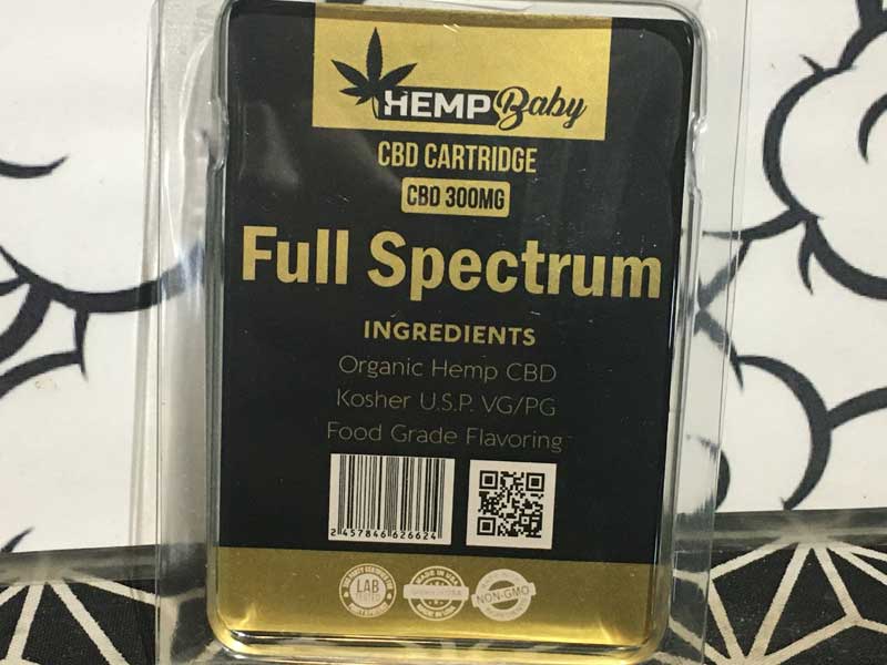 HEMP BABY Full Spectrum CBD 1.0ml 510 Cartridge CBD 30% �w���v�x�C�r�[ �t���X�y�N�g����CBD 