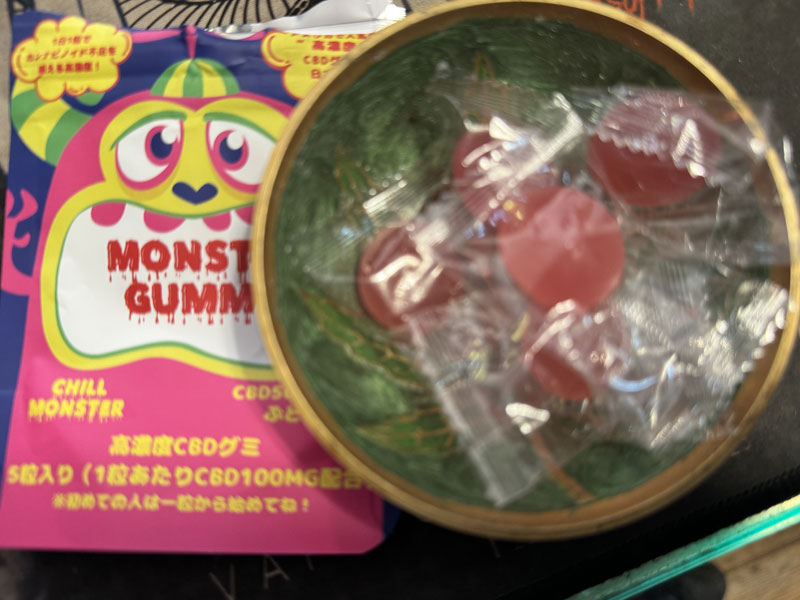 CHILL MONSTER/MONSTER GUMMY �����X�^�[�O�~/CBD500mg(�Ԃǂ���)5������@by Hubble Bubble