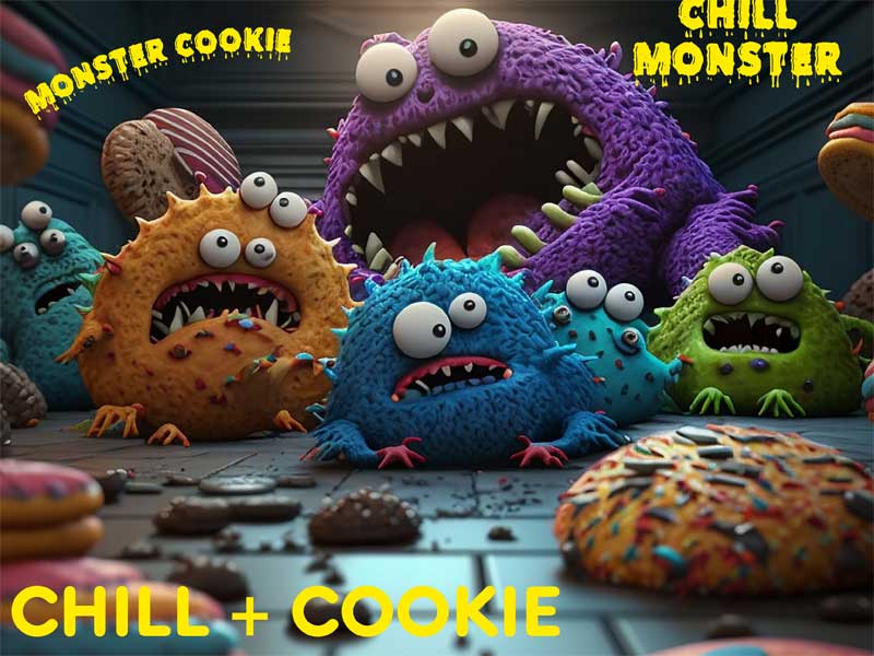 CHILL MONSTER/MONSTER COOKIE �����X�^�[�N�b�L�[���C�v���V���b�v���{����ݖ��ACBN300mg