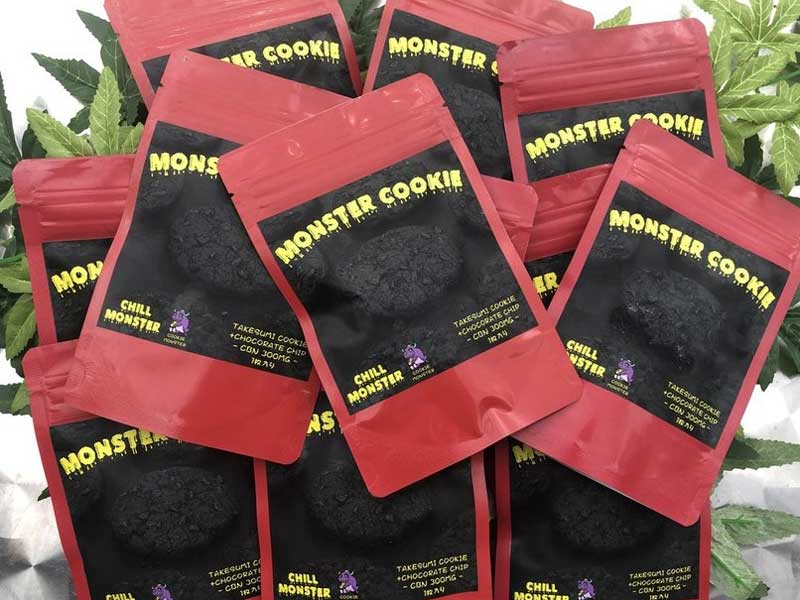 CHILL MONSTER/MONSTER COOKIE 竹炭チョコレートチップクッキー、CBN300mg