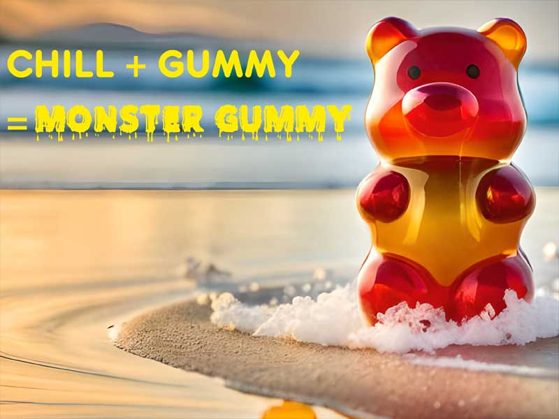 CHILL MONSTER/MONSTER GUMMY �����X�^�[�O�~/CBN500mg(��񂲖�)5������@by Hubble Bubble