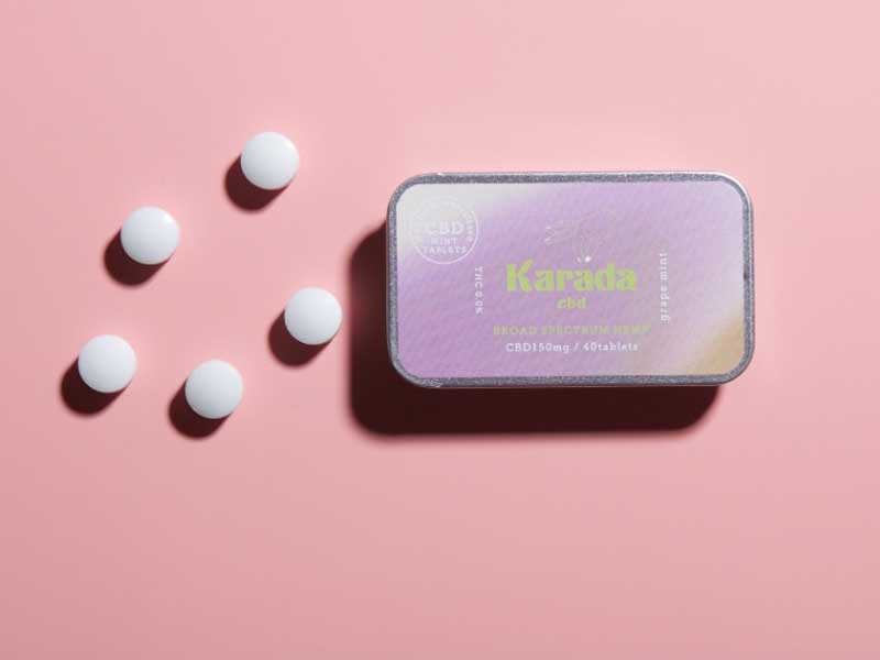 Karada cbd/CBD����^�u���b�g�@PEACH MINT�AGRAPE MINT�AMINT�@12g(40��)CBD 150mg