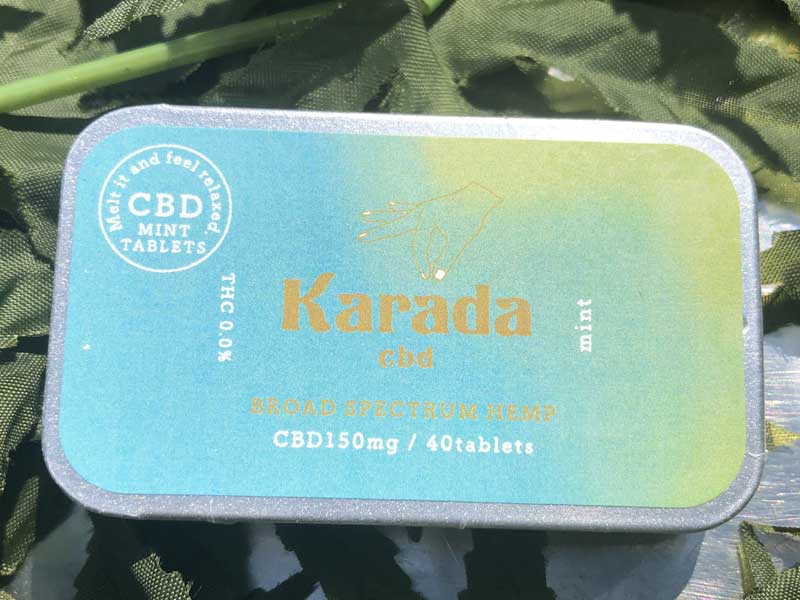 Karada cbd/CBD入りタブレット　PEACH MINT、GRAPE MINT、MINT　12g(40粒)CBD 150mg