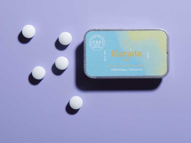Karada cbd/CBD����^�u���b�g�@PEACH MINT�AGRAPE MINT�AMINT�@12g(40��)CBD 150mg