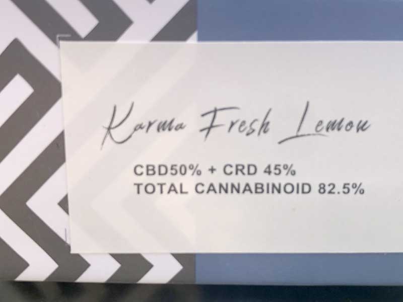 KARMA MIXOLOGY/Karma Fresh Lemon CBD50％　CRD45％　トータル95% ブロスペCBDリキッド