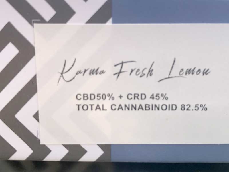 KARMA MIXOLOGY/Karma Fresh Lemon CBD50���@CRD45���@�g�[�^��95% �u���X�yCBD���L�b�h