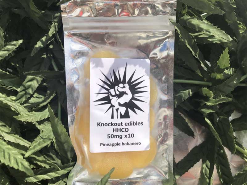 �ċG���� Knockout HHC-O Gummy & �J���i�r�m�C�h mix HHCO 50mg x 10���@�p�C�i�b�v���n�o�l����