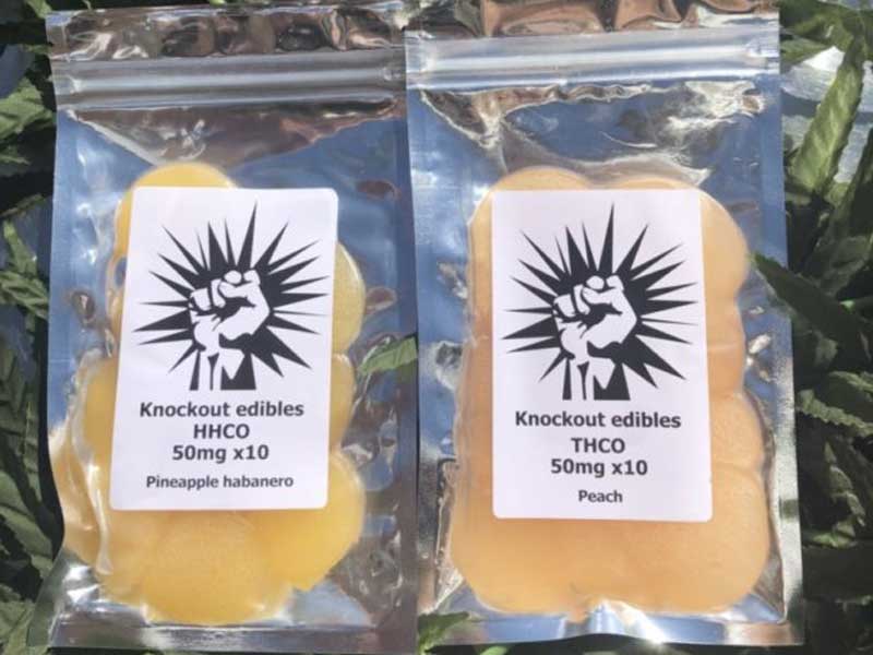 �ċG���� Knockout HHC-O Gummy & �J���i�r�m�C�h mix HHCO 50mg x 10���@�p�C�i�b�v���n�o�l����