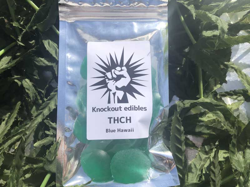 Knockout �m�b�N�A�E�g THCH Gummy THCH���Z�x�n�[�h�O�~�@THCH 5mg x 10�� �u���[�n���C��