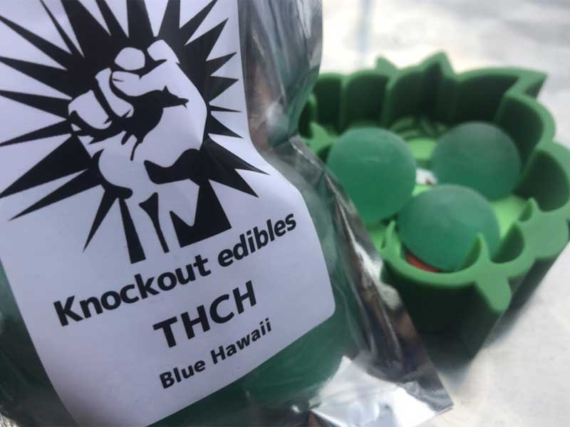 Knockout �m�b�N�A�E�g THCH Gummy THCH���Z�x�n�[�h�O�~�@THCH 5mg x 10�� �u���[�n���C��