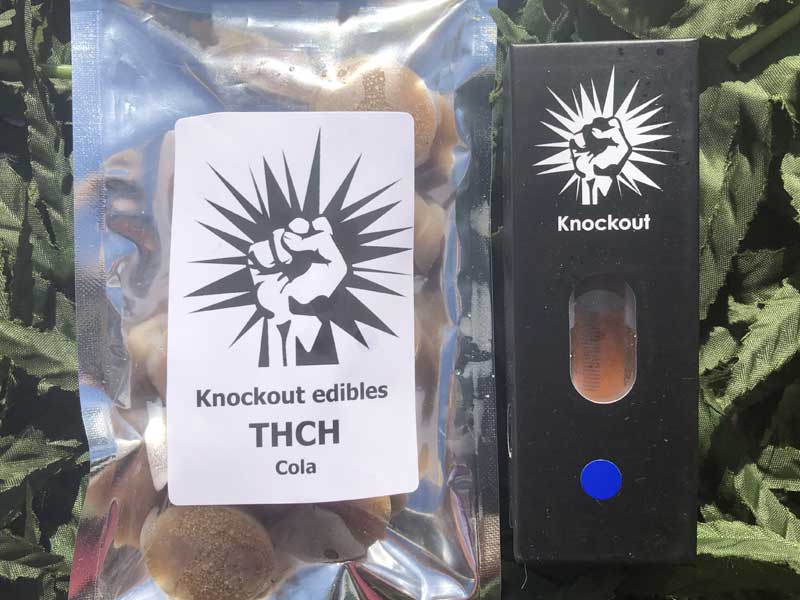 Knockout ノックアウト THCH Gummy THCH高濃度ハードグミ　THCH 5mg x 10粒 ブルーハワイ味