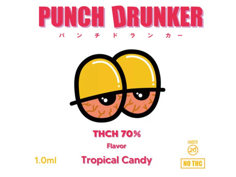 KNOCKOUT PUNCH DRUNKER（パンチドランカー）Tropical Candy THCH 70% THCH リキッド 1ml