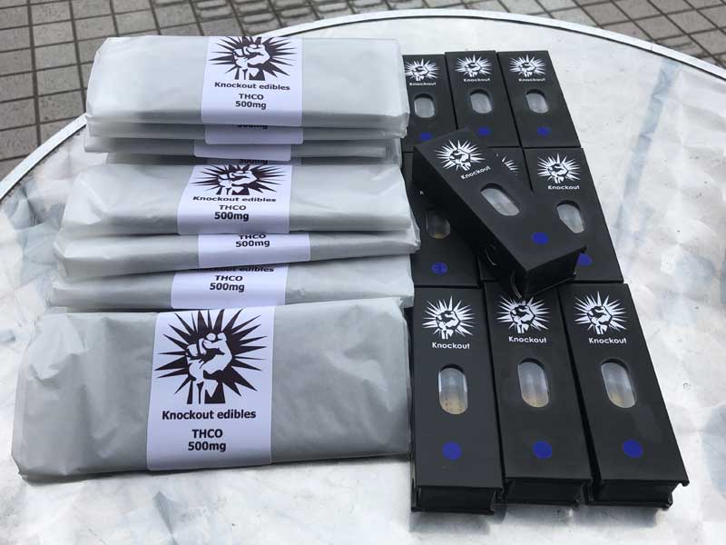 Knockout �m�b�N�A�E�g THC-O Chocolate THCO���Z�x�`���R���[�g&�i�b�c THCO 50mg x 10�� 