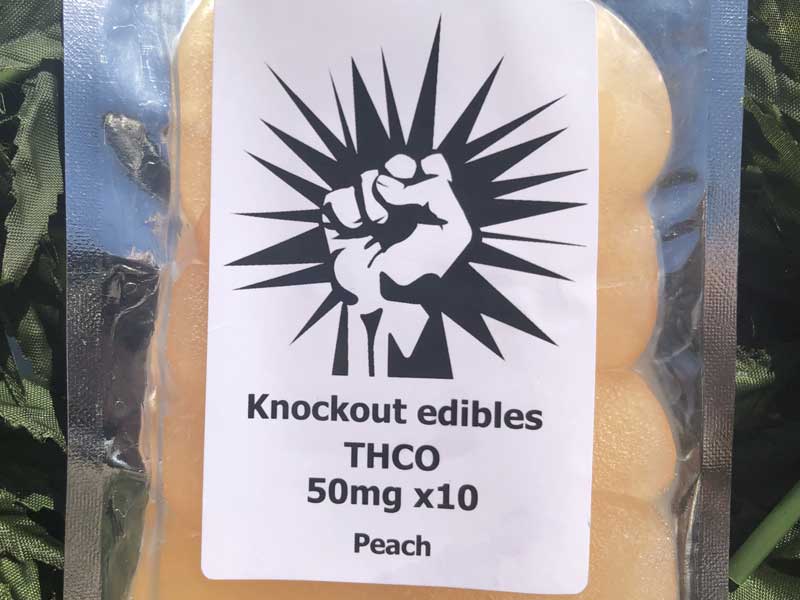 �ċG���� Knockout THCO-O Gummy & �J���i�r�m�C�h mix THCO 50mg x 10���@�s�[�`��