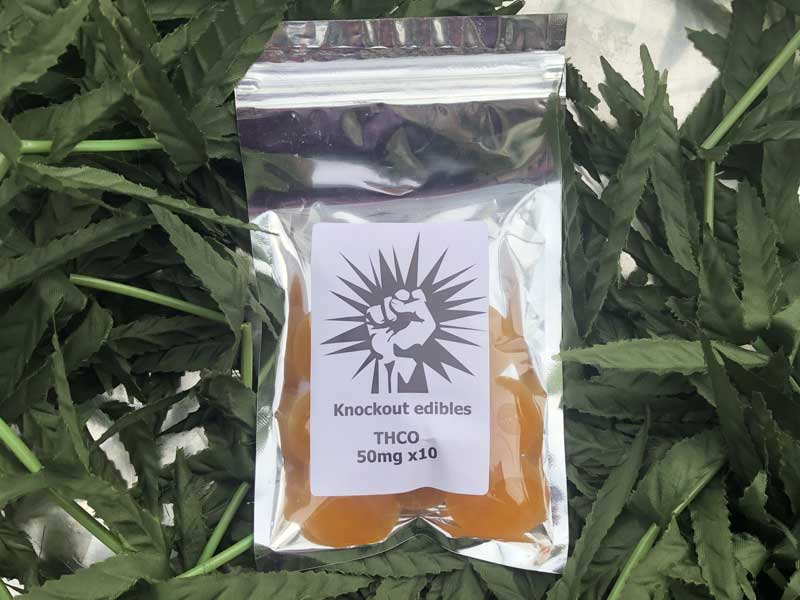 Knockout �m�b�N�A�E�g HHC-O Edibles Gummy HHCO���Z�x�O�~�@HHCO 50mg x 10��
