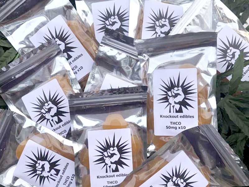 Knockout �m�b�N�A�E�g HHC-O Edibles Gummy HHCO���Z�x�O�~�@HHCO 50mg x 10��