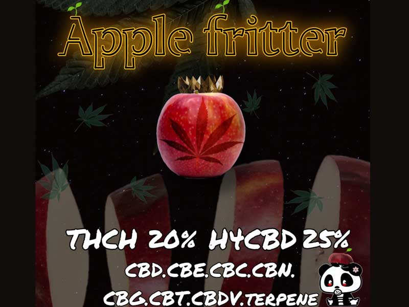 Leuke dagen(ルークダーゲン) Apple fritter THCH20% 0.5ml　パンダ柄のTHCHリキッド