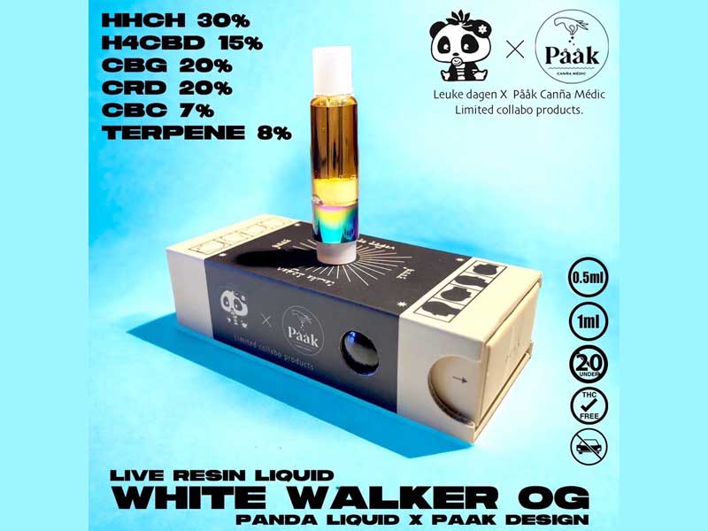Leuke Dagen �p���_���L�b�h�ďC x Paak design White Walker OG HHCH30% 0.5ml&1ml