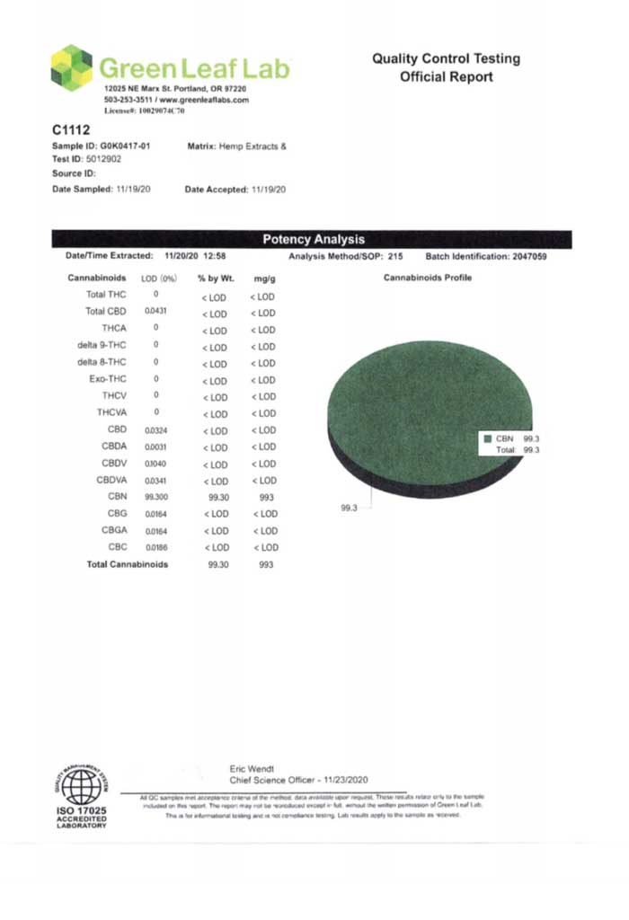 ���c �܂��� CBD�ACBN �n�[�u�A510�J�[�g���b�W�A�������͏��ACertificate of Analysis
