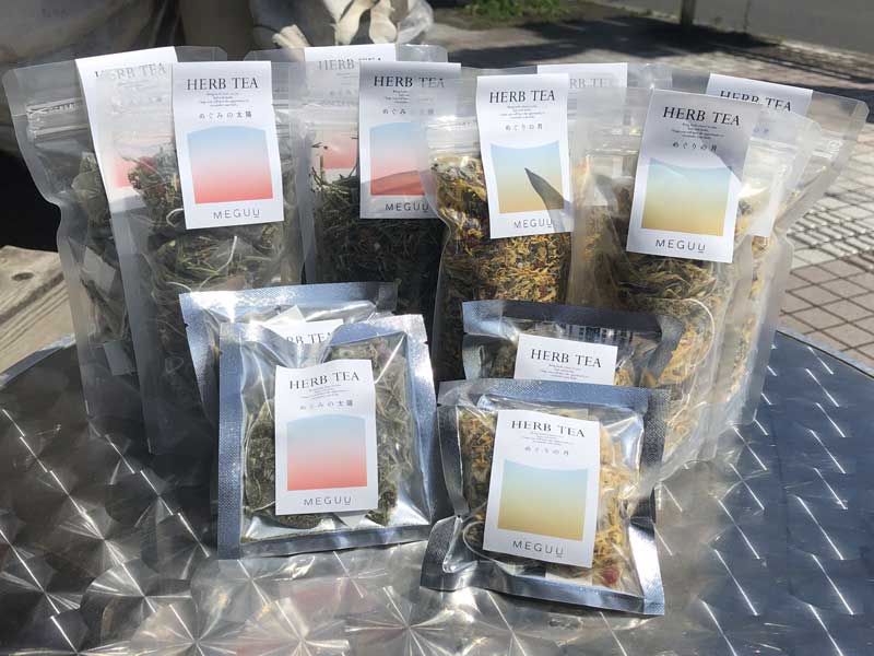 MEGUU　しぜんのめぐみ。からだのめぐり　植物療法士がブレンドした 無農薬の上質なハーブティー