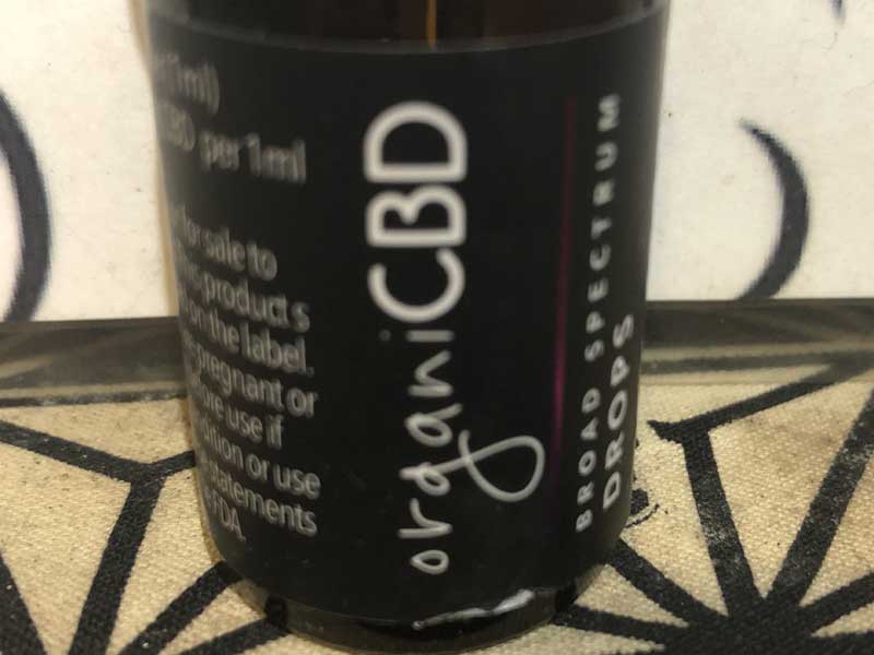 organi Broad Spectrum CBD Oil Tincture15ml 5%（CBD 750mg）、オルガニ CBDオイル 舌下用