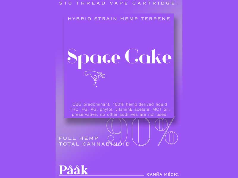 Paak Canna Medic パークカンナメディック CBG優勢 フルヘンプ リキッド 90% Space Cake 0.5ml