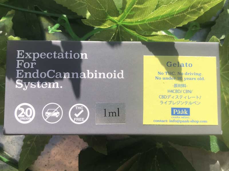 Paak Canna Medic/H4CBD & CBN & live resin H4CBD ���L�b�h Gelato 1ml & 0.5ml �W�F���[�g