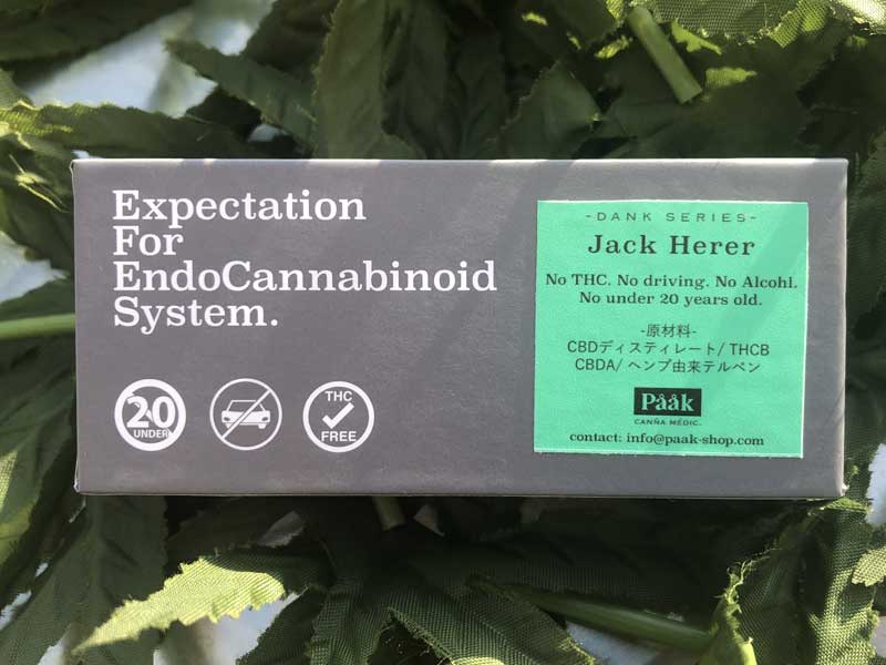 Paak Canna Medic �p�[�N�J���i���f�B�b�N�@THCB 20% & CRDxCBDA /Jack Herer 0.5ml THCB���L�b�h